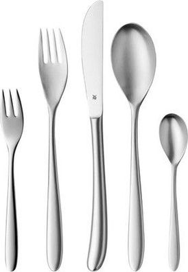 WMF Silk Edelstahl Besteck Set 6 Personen, Essbesteck Set 30 teilig Edelstahl