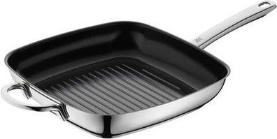 WMF Durado Grillpfanne Induktion gerillt 28x28cm, Steakpfanne Induktion ofenfest