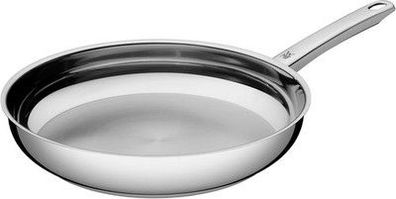 WMF Profi Bratpfanne 28 cm, Edelstahlpfanne unbeschichtet, Cromargan Edelstahl