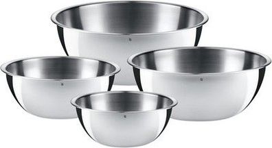 WMF Gourmet Schüsselset 4-teilig, Edelstahl Schüsseln für die Küche 0,75 Liter