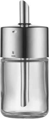 WMF Barista Zuckerstreuer 240g, Glas, Zuckerspender, Cromargan Edelstahl, Küche