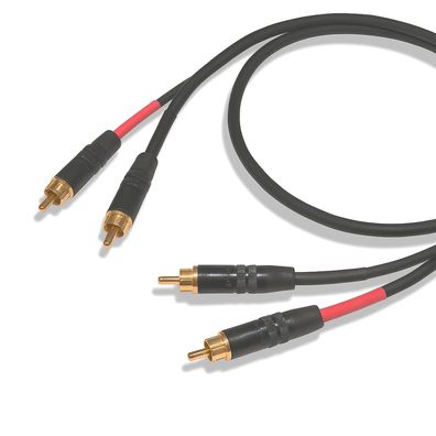 Sommercable -Onyx 2025- HiFi Cinchkabel - Stereokabel - OFC - Rean RCA - Schwarz