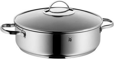 WMF Schmorpfanne 28cm Induktion, Schmortopf mit Deckel 5L, Cromargan Edelstahl