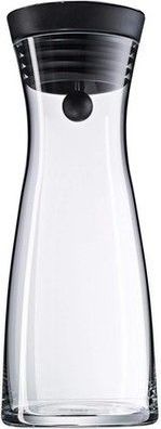 WMF Basic Wasserkaraffe aus Glas 0,75 Liter, Glaskaraffe mit Deckel. für Küche