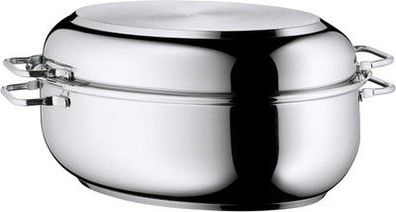 WMF Bräter mit Deckel backofengeeignet 8,5L Bräter, Cromargan, 41 x 28,5 x 18 cm