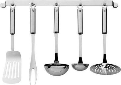 WMF Profi Plus Küchenhelfer Set 6-teilig, Hängeleiste mit 5 Helfer Utensilien