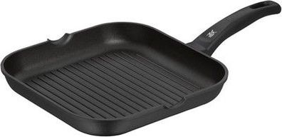 WMF Grillpfanne 27 x 27 cm mit Ausguss, Steakpfanne gerillt, mit Flammschutz