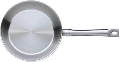 WMF Gourmet Plus Bratpfanne 24 cm Induktion, Edelstahlpfanne unbeschichtet