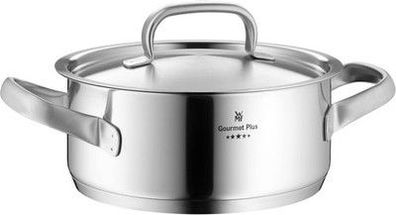 WMF Gourmet Plus Kochtopf groß 24cm, Metalldeckel mit Dampföffnung, Bratentopf