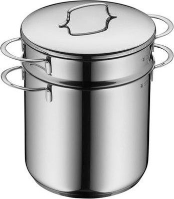 WMF Mini Nudeltopf mit Metalldeckel und Einsatz klein 18 cm, 3 Liter, Pastatopf