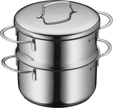 WMF Mini Dampfgarer mit Metalldeckel klein 16 cm, 1,5 Liter Dampftopf, Cromargan