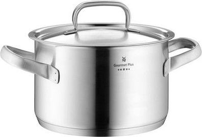 WMF Gourmet Plus Kochtopf klein 16cm, Metalldeckel mit Dampföffnung, Fleischtopf