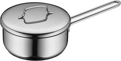 WMF Mini Stielkasserolle 16cm, klein, Metalldeckel, kleiner Topf Induktion 1,2 L