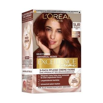 L'Oréal Paris Permanente Haarfarbe für jeden Hautton, Nr. 5UR Universal Rot