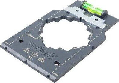 wolfcraft Markier- und Ausrichtschablone I 5975000 I Installation von Steckdosen