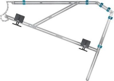 wolfcraft Treppenlehre – Messwerkzeug für Treppenbau – Treppenschablone 5210000