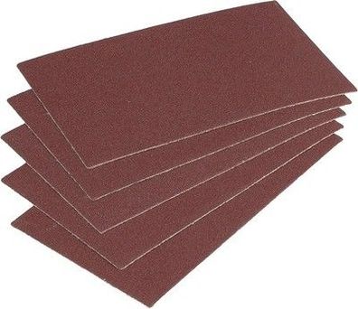 wolfcraft Haft-Schleifstreifen 125 x 70 mm I 2962000 I Korund, Korn 120 I 5 Stk