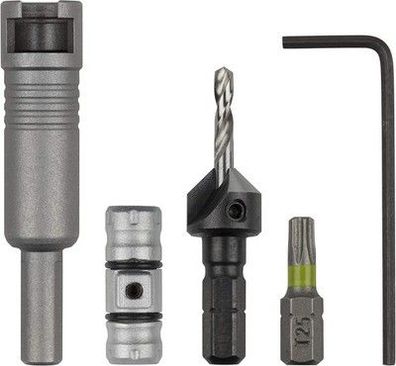 wolfcraft Flipbit Starterset, 5-tlg. I 3082000 I Duale Werkzeughalterlösung