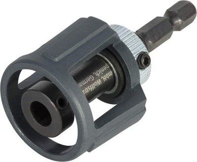 wolfcraft 1539000 Bithalter mit Tiefenstopp 60 mm - Magnet und Fixierschraube