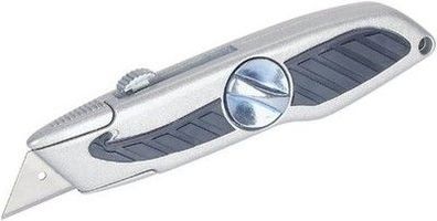 wolfcraft Standard-Trapezklingen-Messer, einziehbare Klinge I 4133000 I Schneide