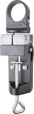 wolfcraft Kombihalter Bohrmaschinen, Alu-Druckguss 360° horizontal, 90° vertikal