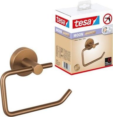 tesa Moon Bronze Toilettenpapierhalter in gebürsteter Bronze 140mm x 99mm x 53mm