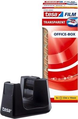Tesa Easy Cut Smart + 8 Rollen tesafilm transparent 33m:19mm - Robuster Abroller