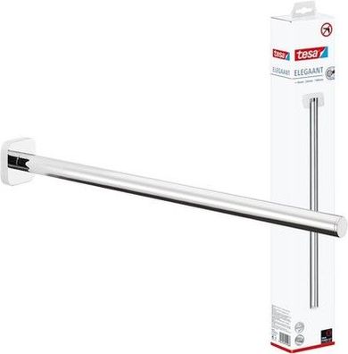 tesa Elegaant Bad Handtuchhalter, EIN Arm, verchromt, rostfrei, 50 x 50 x 400 mm