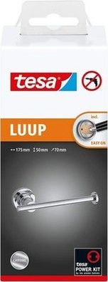 tesa LUUP Ersatzrollenhalter für Toilettenpapier verchromt - 175mm x 50mm x 70mm