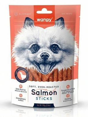 WANPY für Hunde – Lachs-Sticks 100 g