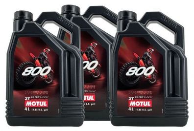 Motul 800 Factory Line Off Road 2T 3x4 Liter