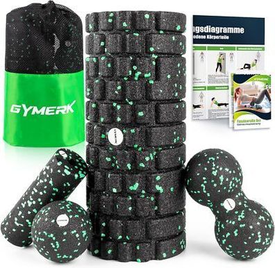 Faszienrolle Set mit 3D-Texturmassage Enthält Anweisungen & Poster Sport Massage