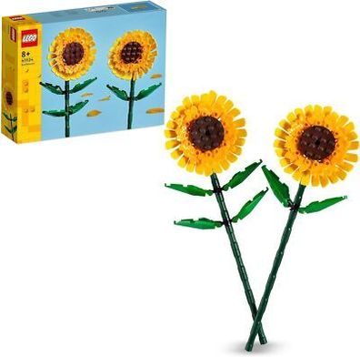 LEGO Creator Sonnenblumen, Set mit künstliche Blumen für Kinder ab 8 Jahren