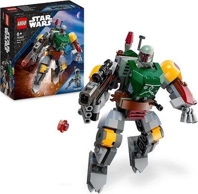 LEGO 75369 Star Wars Boba Fett Mech, baubare Actionfigur mit Blaster, Spielzeug