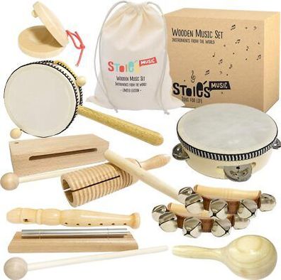 Stoie's Musikinstrumente Set für Kinder - Kinderspielzeug ab 3 Jahre, Spielzeug