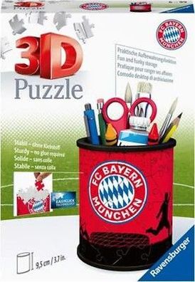 Ravensburger 3D Puzzle 11215 - Utensilo FC Bayern - 54 Teile - Stiftehalter