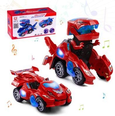 Highttoy Verformung Dinosaurier Auto Spielzeug für Kinder 3-6 Jahre, Elektrisch