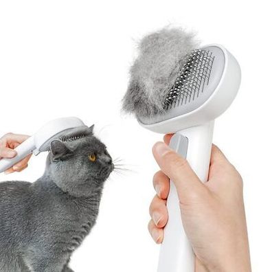 Katzenbürste Kurzhaar, Katzen-Bürste mit einem Knopf, Haustier Bürsten TIere