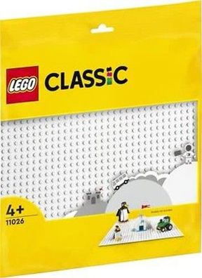 LEGO 11026 Classic Weiße Bauplatte, quadratische Grundplatte mit 32x32 Noppen