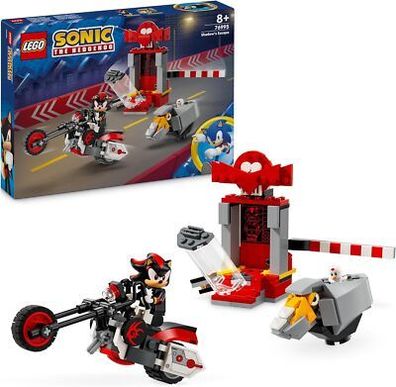 LEGO Sonic The Hedgehog Shadow The Hedgehog Flucht, Set mit Motorrad-Spielzeug