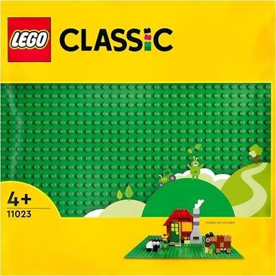 LEGO Classic Grüne Bauplatte, quadratische Grundplatte mit 32x32 Noppen, Kinder