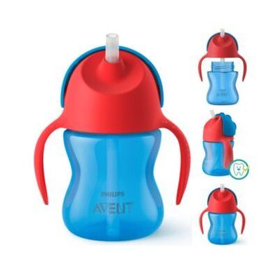 Philips AVENT SCF796/01 Strohhalmbecher, blau, Becher, Flasche, Baby Nahrung
