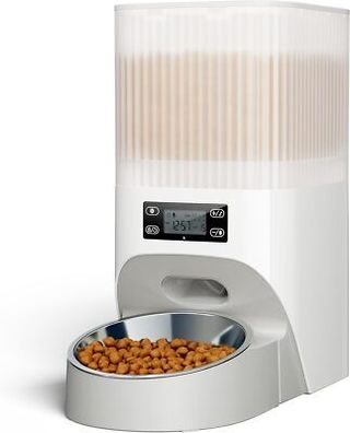 Faroro 4L Futterautomat Katze, Katzenfutter Automat mit Timer, Automatisch