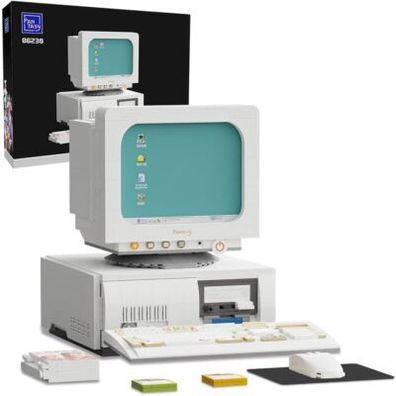 Pantasy TV Ideas Klemmbausteine Set Erwachsene Rertro Computer, Bau-Set Deko, PC