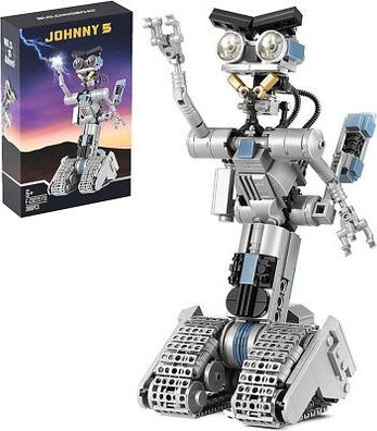 Millionspring Johnny 5 Roboter Bau-Spielzeug-Set für Jungen und Mädchen, Roboter