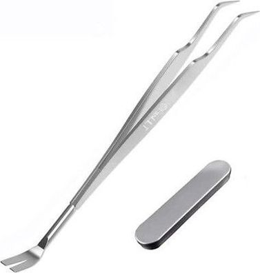EasyULT 2-in-1 Profi Zeckenzange, Zeckenpinzette & Zeckenhaken, Zange, Pinzette