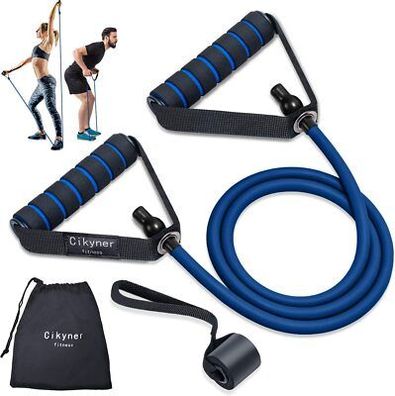 Cikyner Widerstands-Bänder-Set Widerstandsrohre mit Griffen, Sport, Fitness Yoga