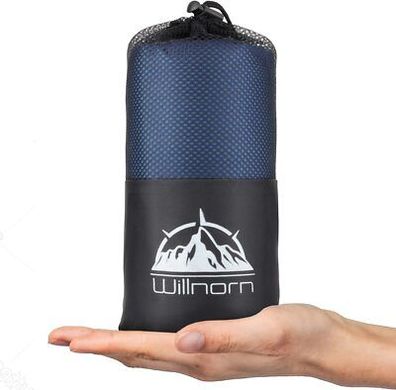 Willnorn 2-in-1 Hütten-Schlafsack Baumwolle Mikrofaser, 3 Jahreszeiten, Camping