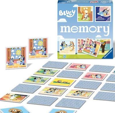 Ravensburger 22646 - memory Bluey - Der Spieleklassiker für alle Fans von Bluey