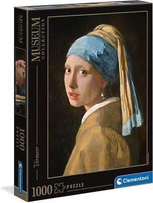 Clementoni 39614 Vermeer – Das Mädchen mit dem Perlenohrring – Puzzle 1000 Teile